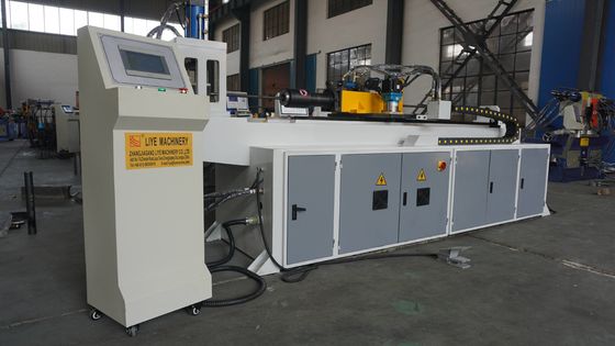 دستگاه سوراخ سوراخ کردن لوله هیدرولیک Servo Motor Feeding Rotaion برای لوله فولاد